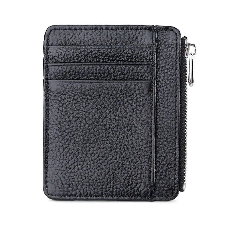 Luxury Leather Zippered Card Holder Stornfield