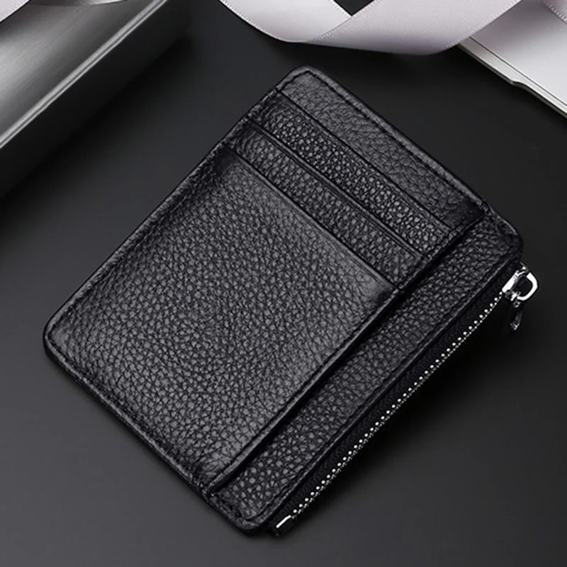 Luxury Leather Zippered Card Holder Stornfield