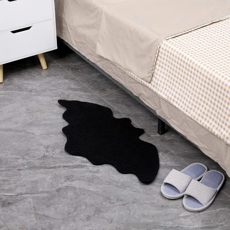 Ghost-Themed Plush Bath Mat Stornfield