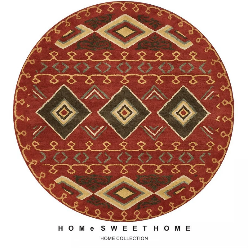 Vintage-Inspired Round Rug