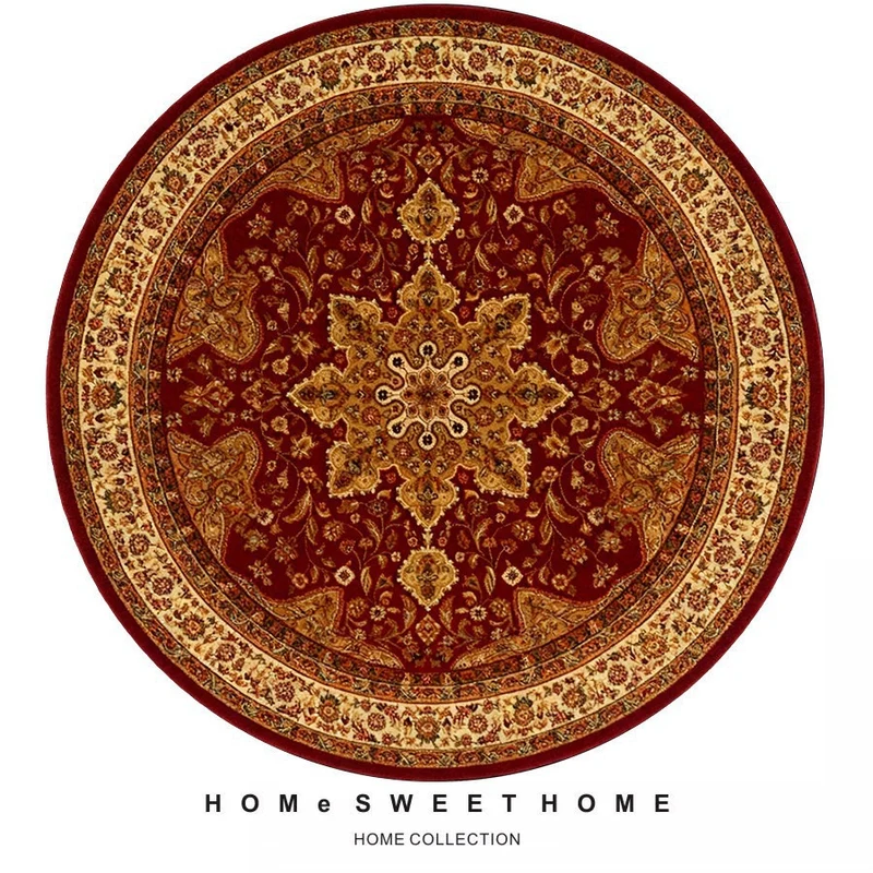 Vintage-Inspired Round Rug