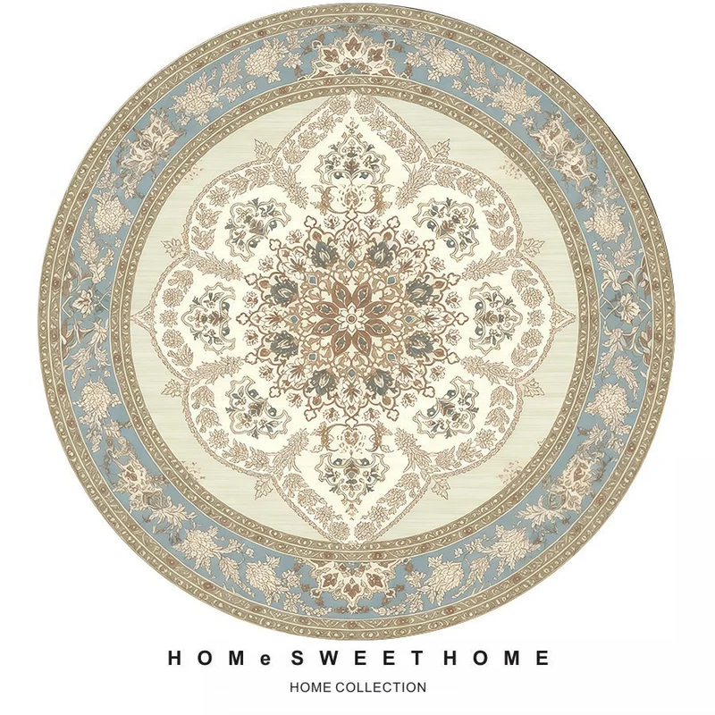 Vintage-Inspired Round Rug