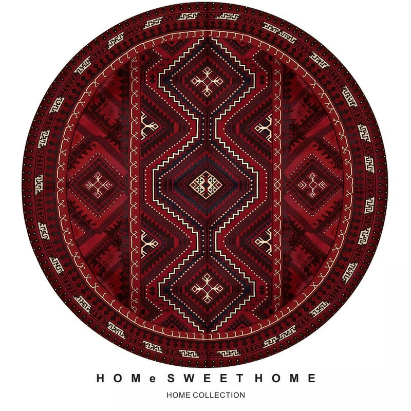 Vintage-Inspired Round Rug