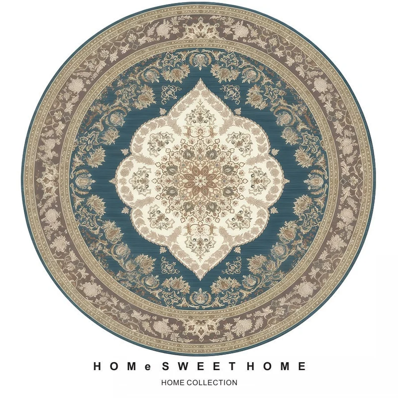Vintage-Inspired Round Rug