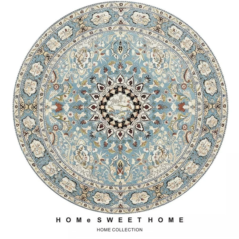 Vintage-Inspired Round Rug