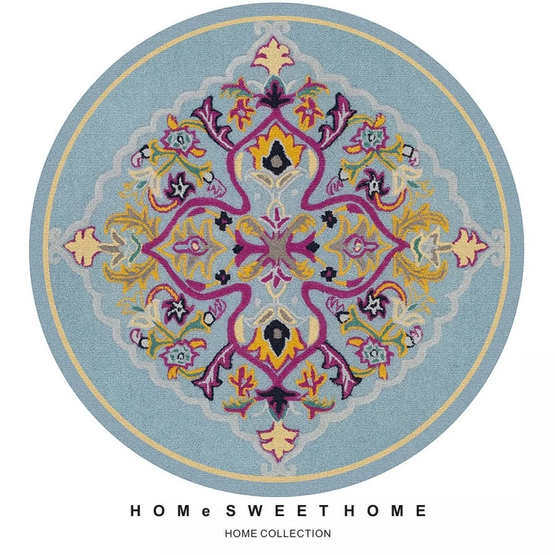 Vintage-Inspired Round Rug