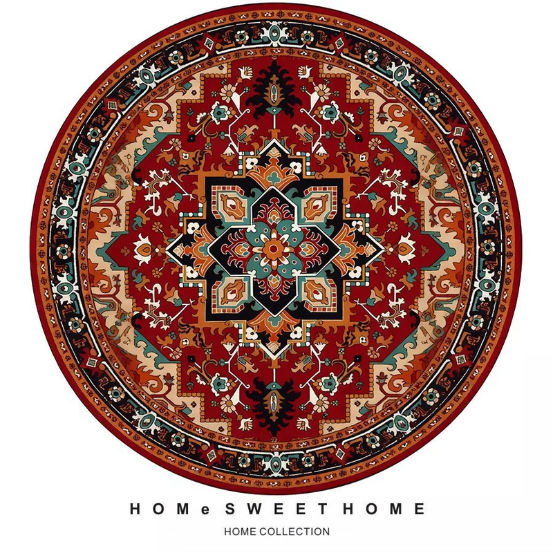 Vintage-Inspired Round Rug