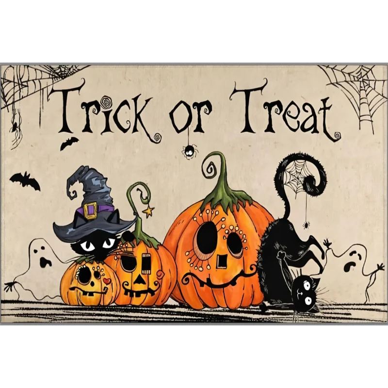 Halloween Theme Decorative Bath Mat