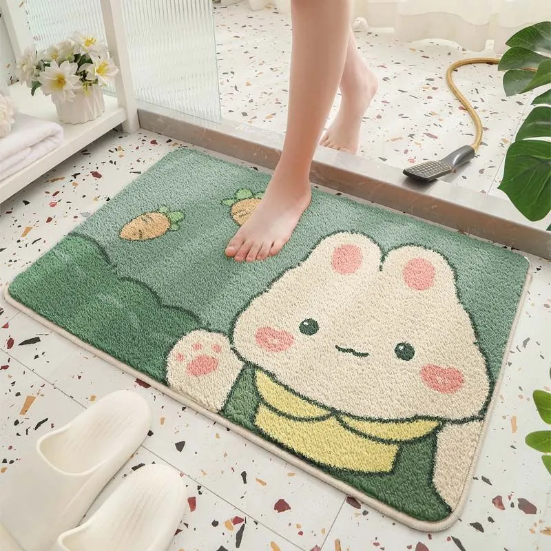 Cute Bear Theme Bath Mat