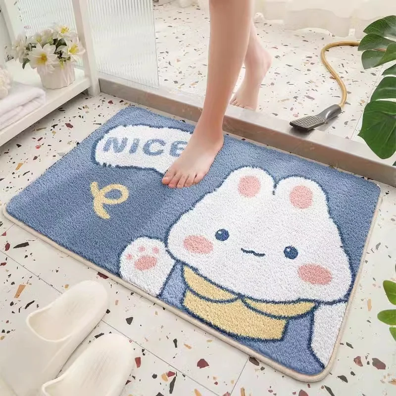 Cute Bear Theme Bath Mat