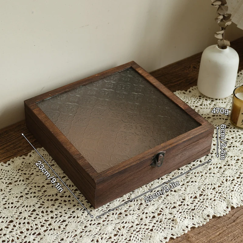 Vintage Octagonal Wooden Jewelry Box