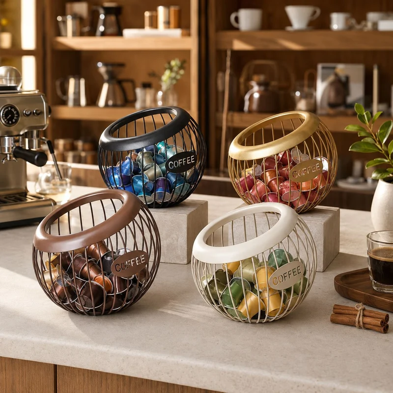 Stylish Wire Coffee Storage