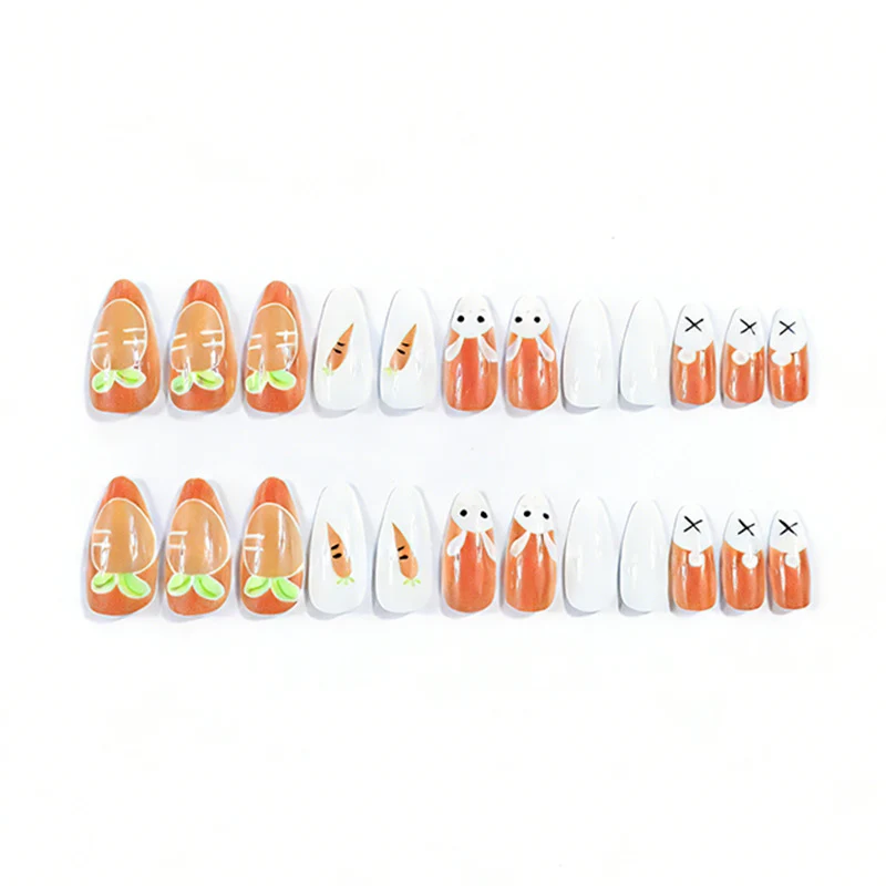 Cute Bunny and Carrot Nail Art Stornfield