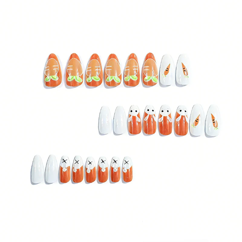 Cute Bunny and Carrot Nail Art Stornfield