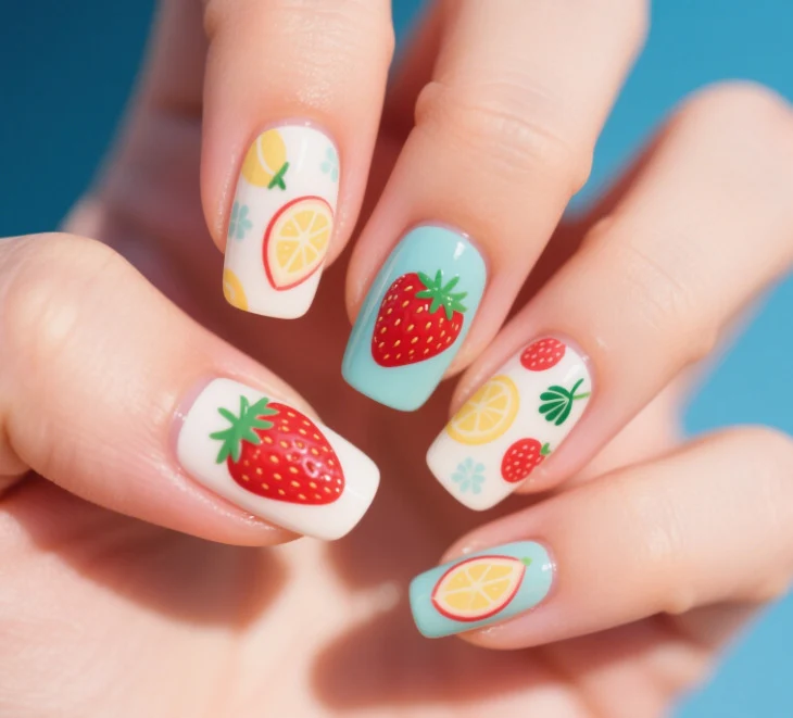 Creative Strawberry Nail Art Stornfield