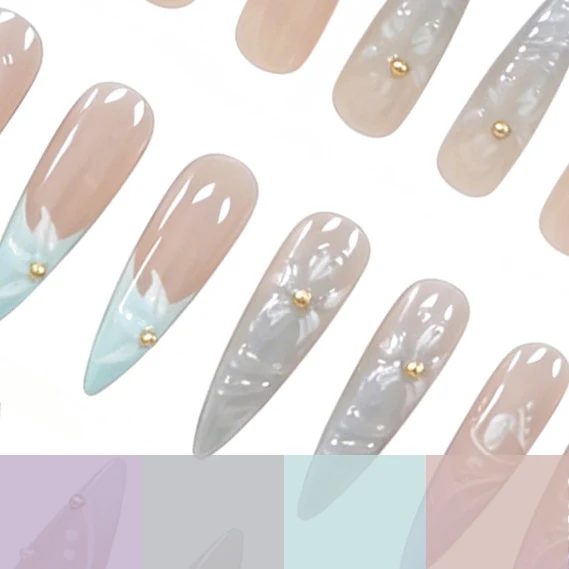 Creative Press-On Nail Art Enhancements Stornfield