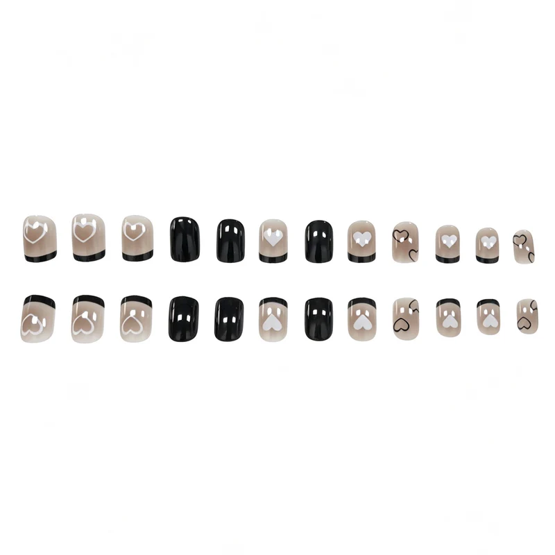 Creative Heart-Patterned Nail Art Enhancements Stornfield