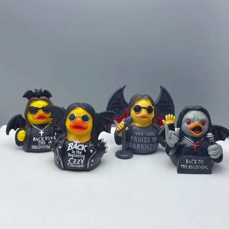 Lustige Gummiente mit Rocker-Design Karnz