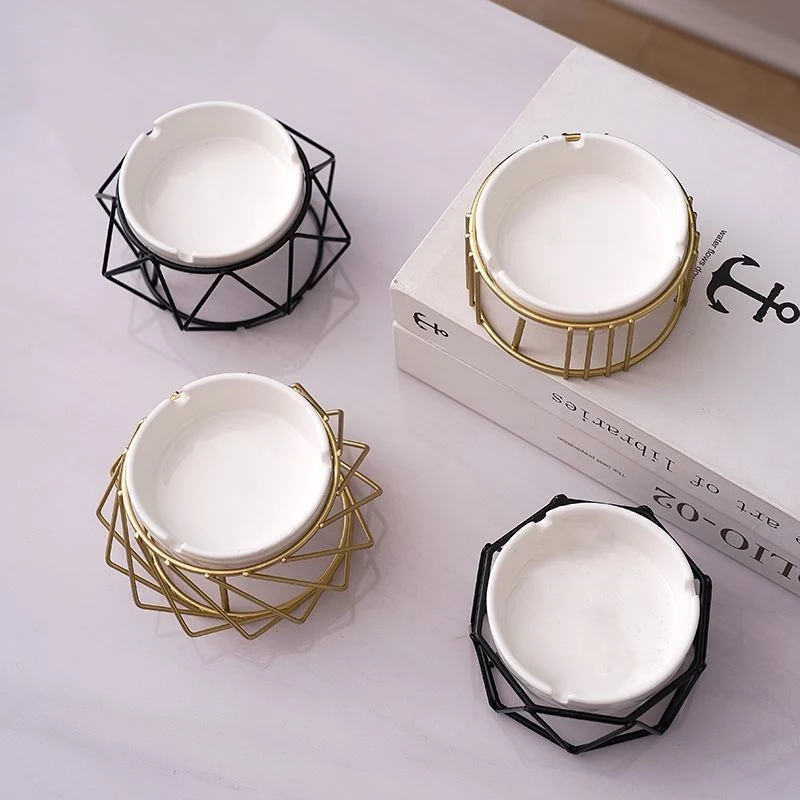 Geometric Wire Ashtray Holder