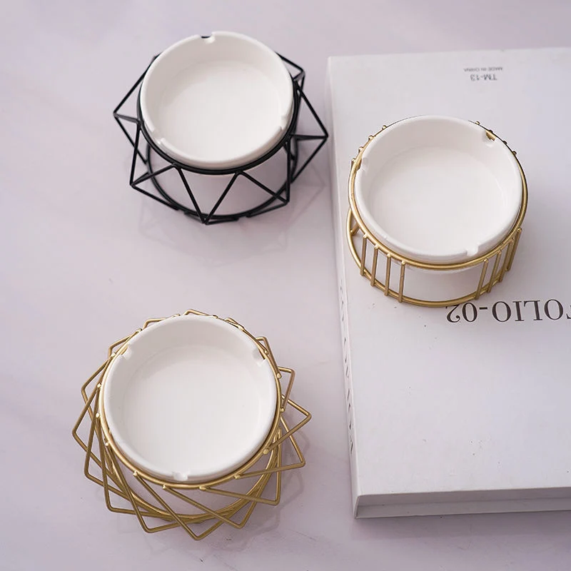 Geometric Wire Ashtray Holder