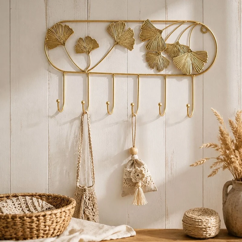Floral Wall Hook Organizer