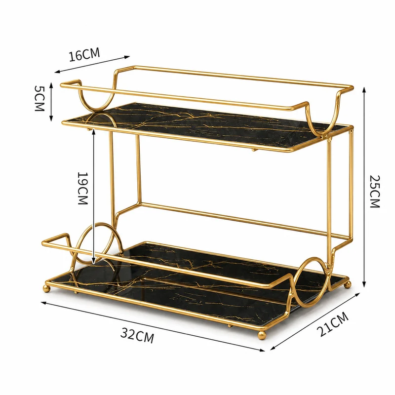 Elegant Two-Tier Serving Tray
