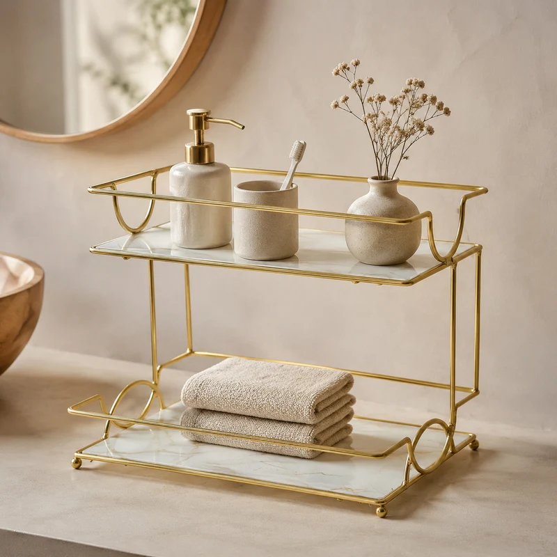 Elegant Two-Tier Serving Tray