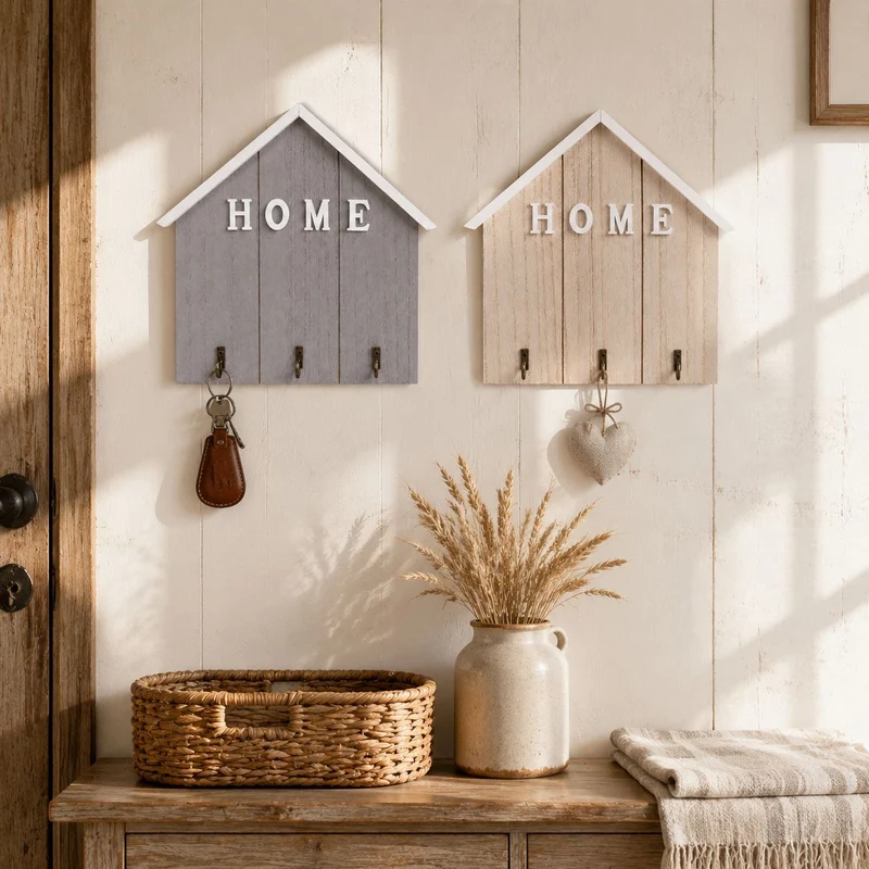 Decorative Wall Hook Organizer for Home