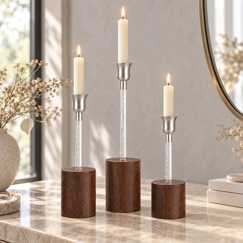 Decorative Glass and Wood