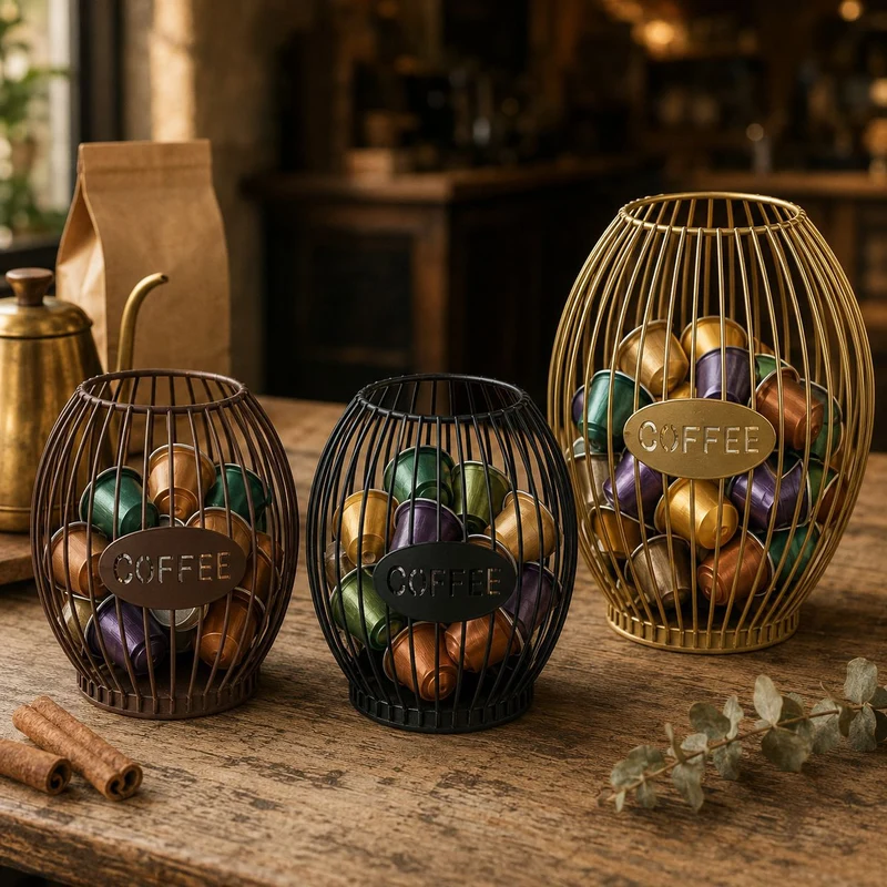 Contemporary Coffee Storage Basket