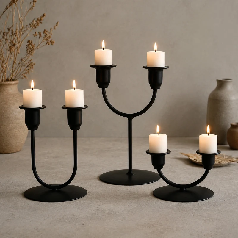 Sculptural Decorative Candle Holder