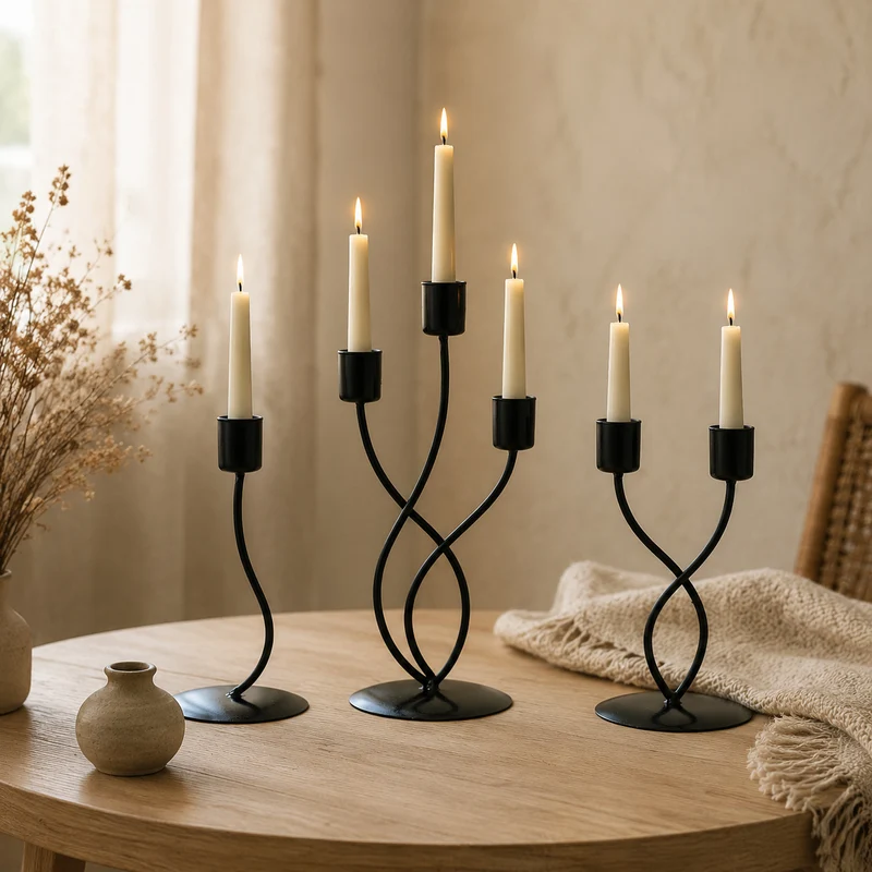 Artistic Cactus-Shaped Candle Holder