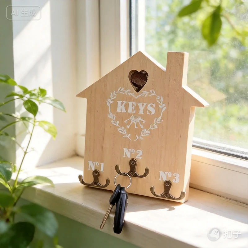 Wooden Keychain Wall Decoration