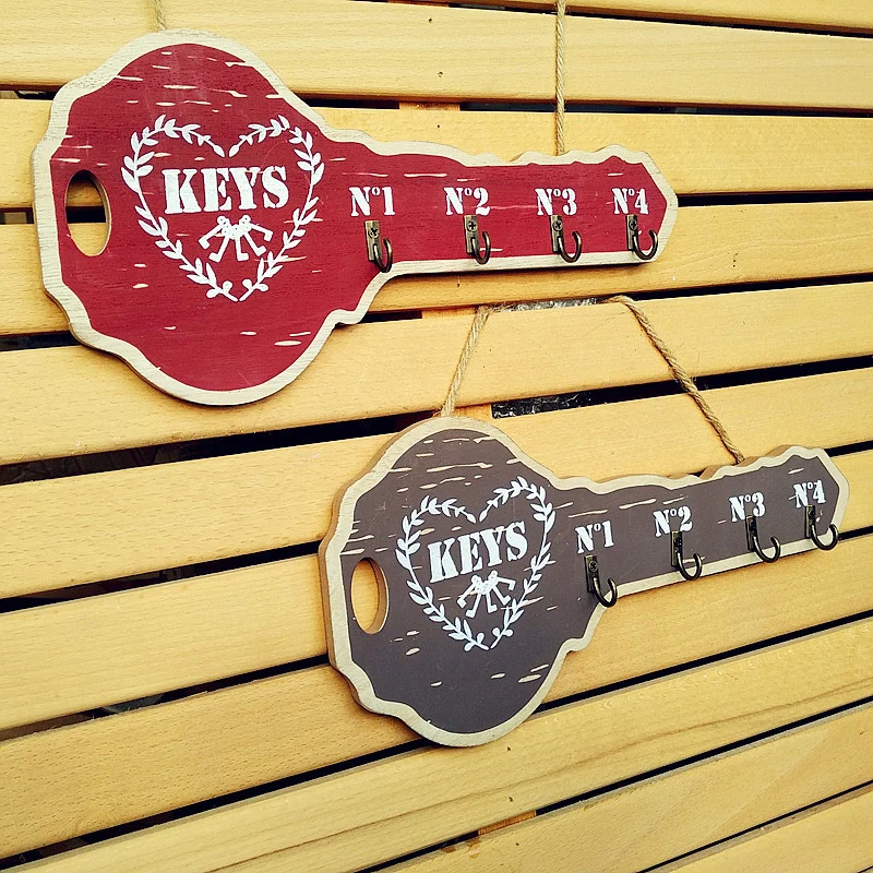Vintage Key-shaped Wall Hook Rack