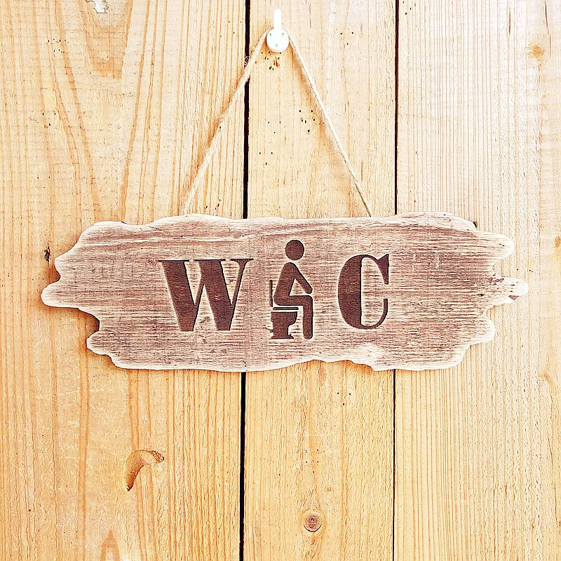 Rustic Wooden Welcome Sign