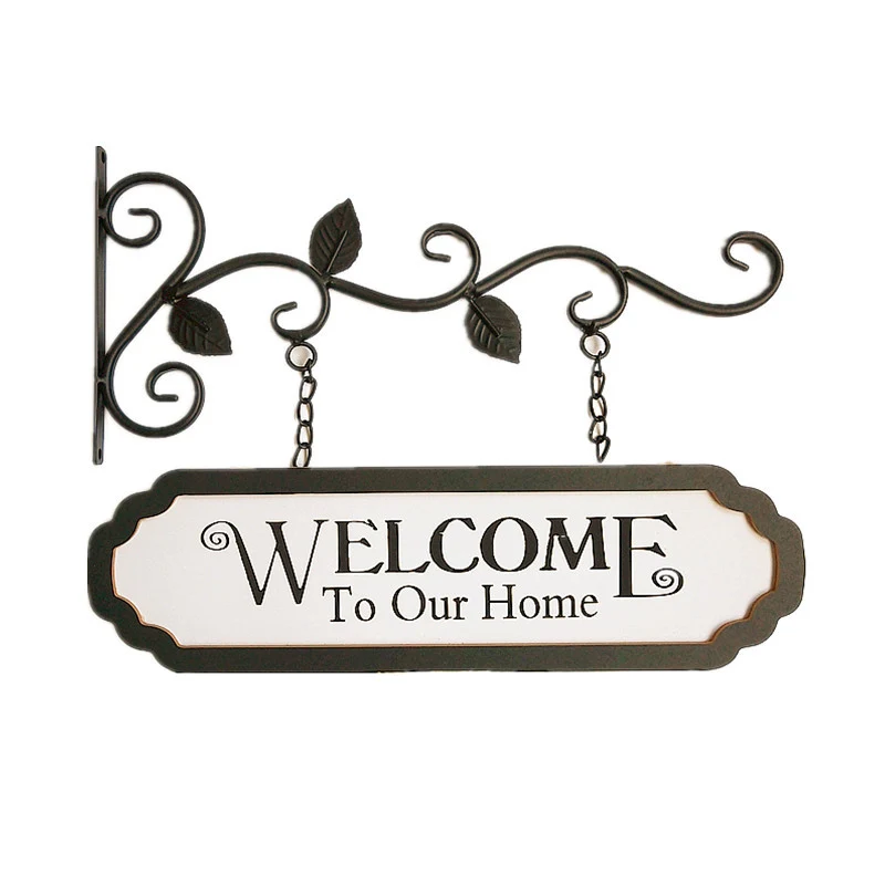Rustic Welcome Home Wall Hanger Sign