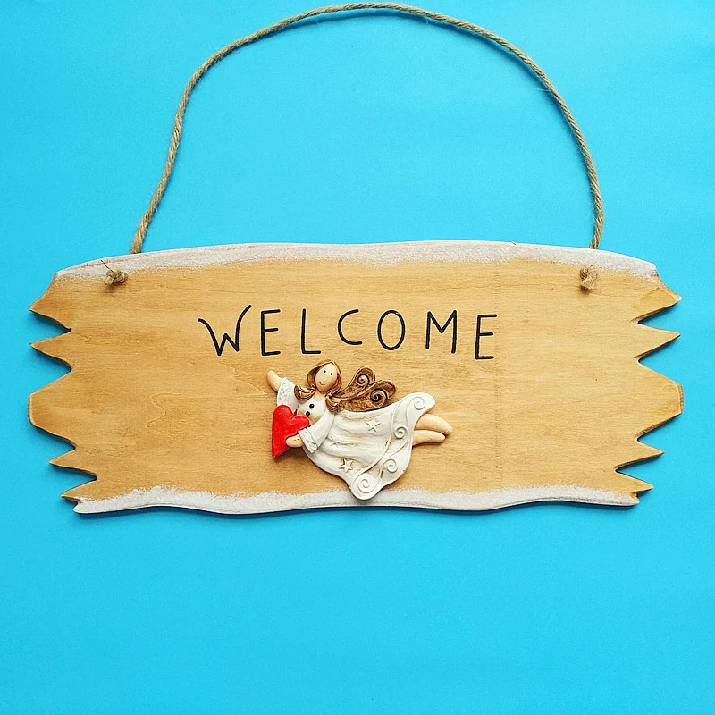 Wooden Wall Plate with Love Theme