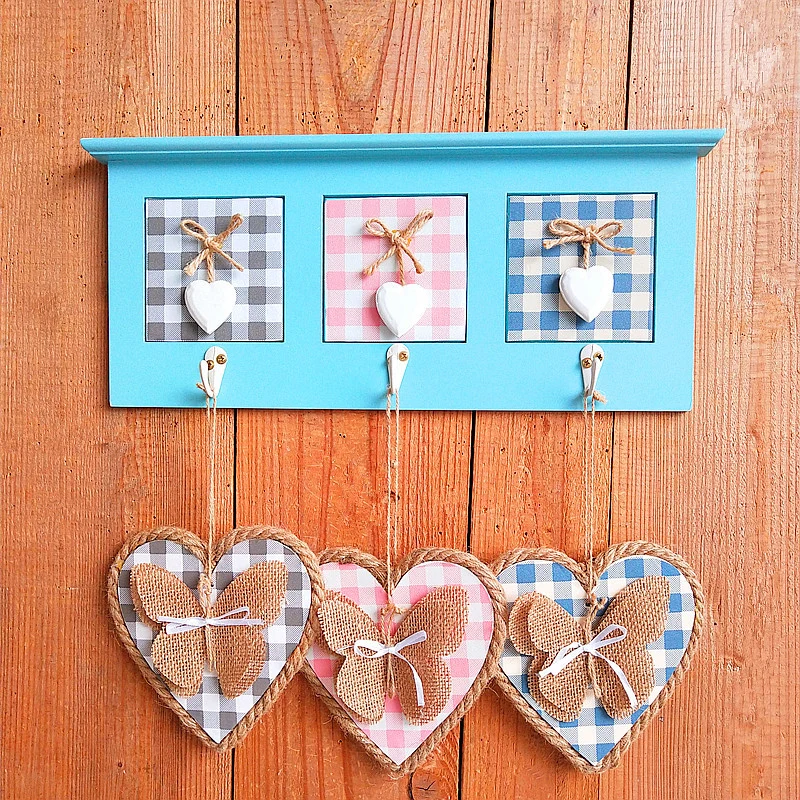 Heart-Shaped Decorative Wall Decor with Butterfly Motif