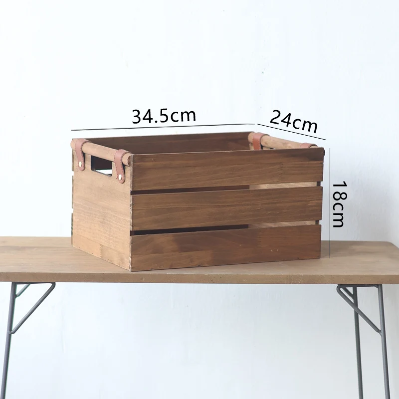 Robuster Aufbewahrungskorb aus Holz Karnz