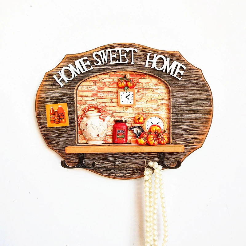 Decorative Wall Hook Organizing Shelf
