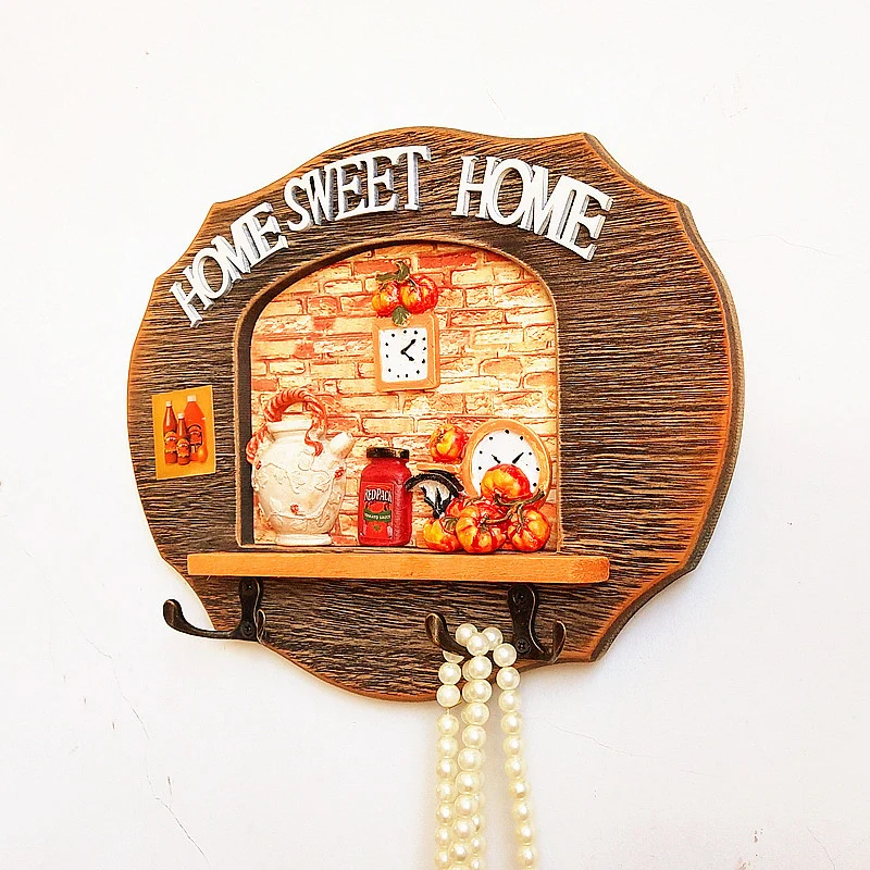 Decorative Wall Hook Organizing Shelf