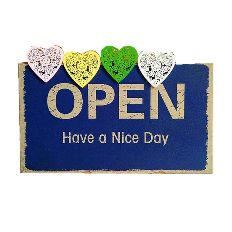 Decorative Open Plates with Heart Accent