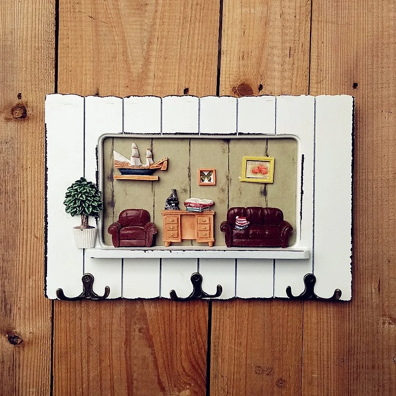 Decorative Nature-inspired Wall Hook Rack
