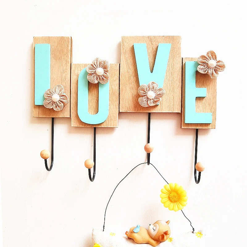 Decorative Love Wall Hook Rack