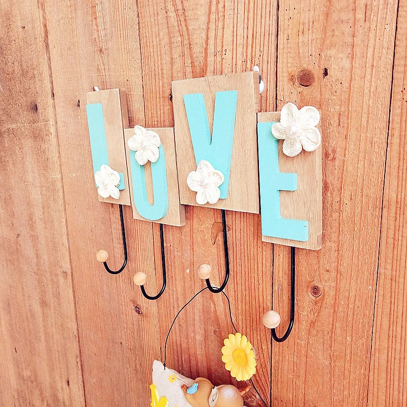 Decorative Love Wall Hook Rack