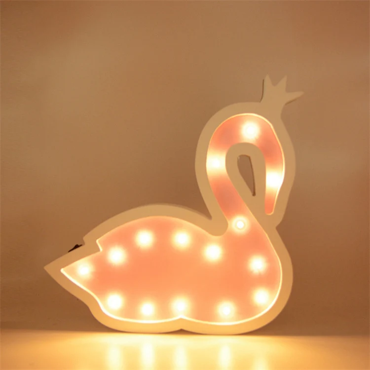 Decorative LED Swan Wall Lamp