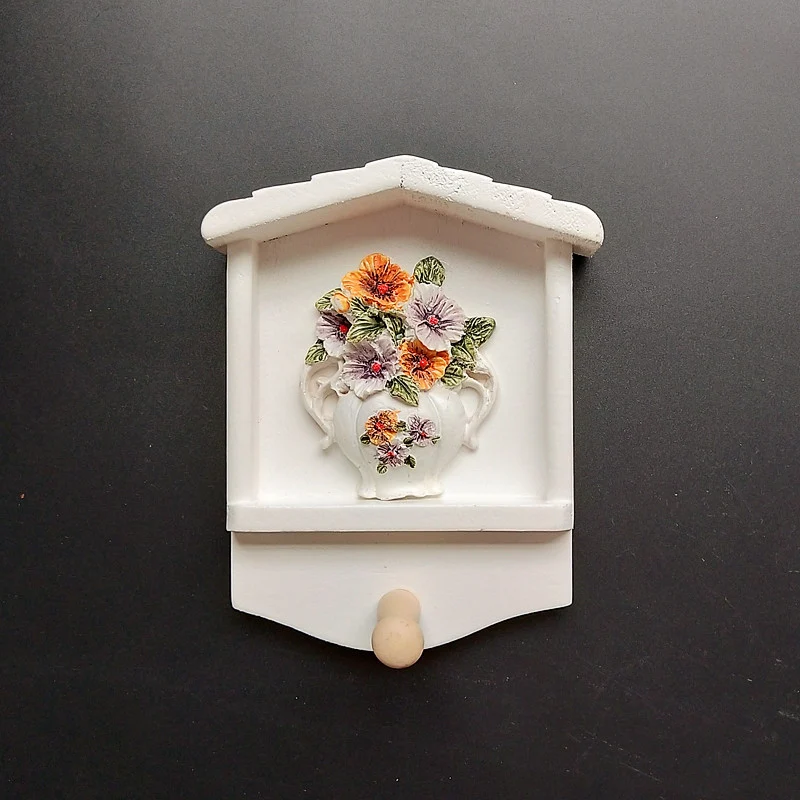 Decorative Keychain Wall Mount with Sunflower Design