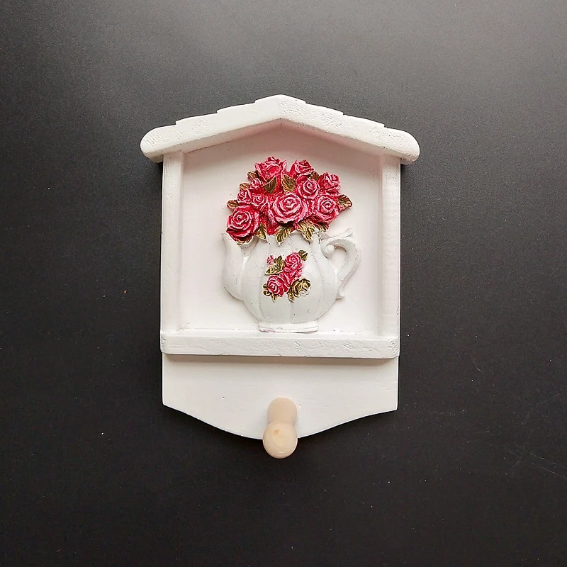Decorative Keychain Wall Mount with Sunflower Design