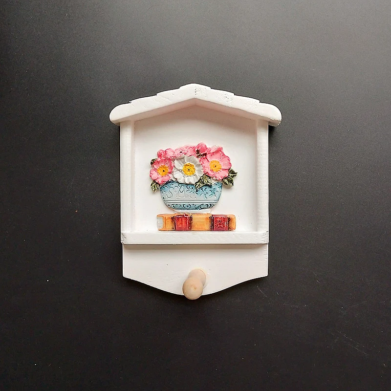 Decorative Keychain Wall Mount with Sunflower Design