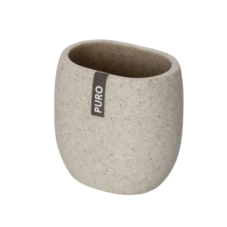 zahnputzbecher puro beige